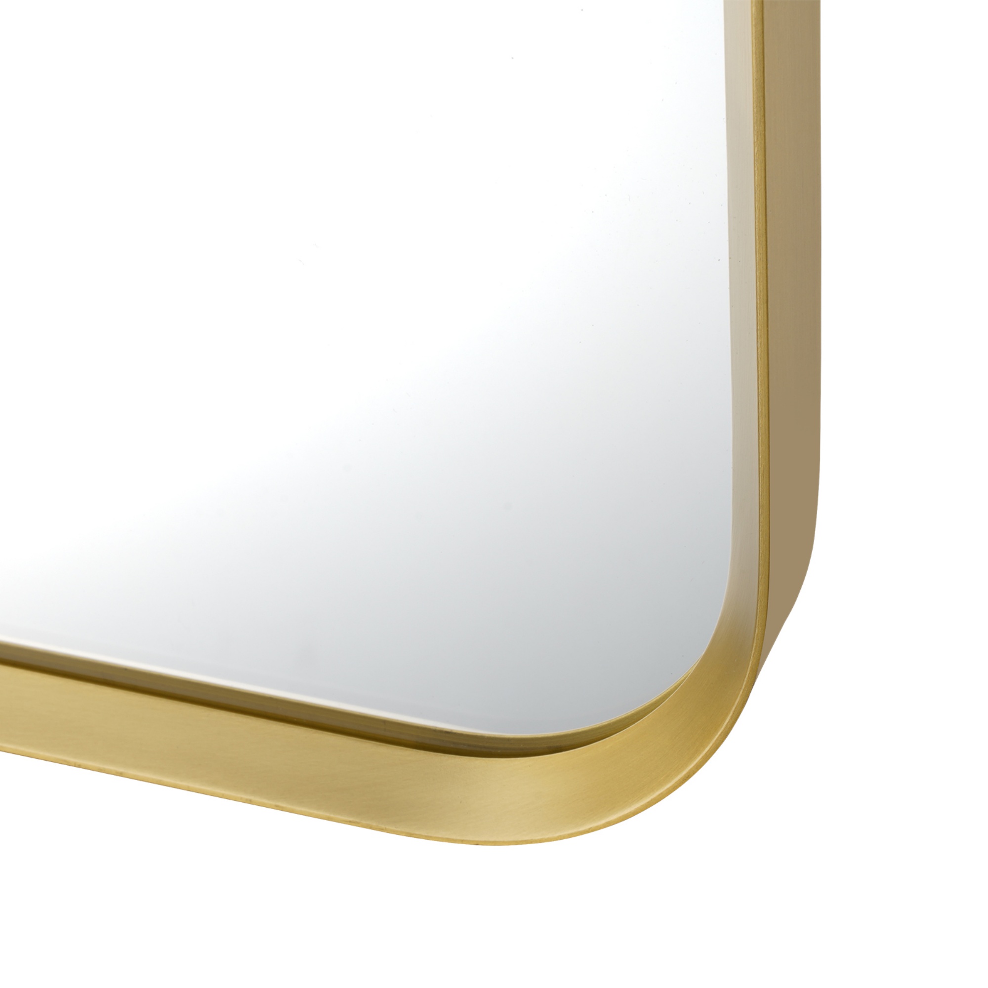 600mm x 900mm Bathroom Aluminium Framed Mirror Vanity Basin Wall Mounted Makeup Mirror Black/Gold