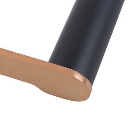 Stainless Steel Round Paper Roll Holder Wall Mounted Bathroom Toliet Tissue Hanger Hook Chrome/Nero Black/Black&Rose Gold