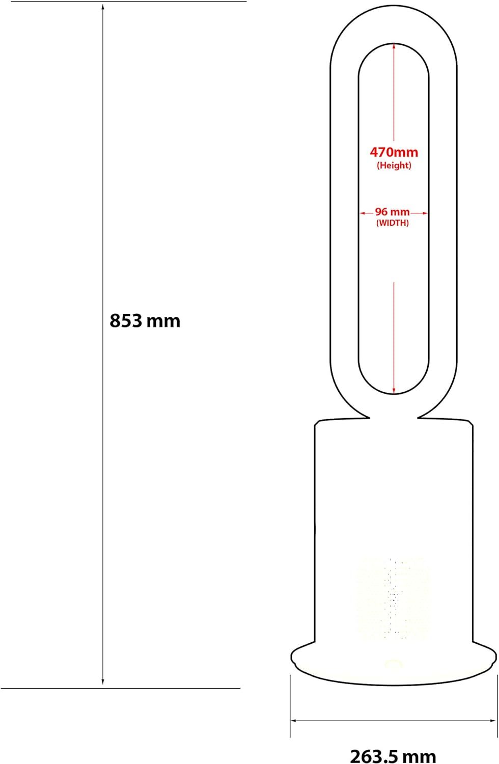 Angelo 3 in 1 Bladeless Heat Fan, Tower Fan & Heater Combo with HEPA Filter Air Purification, Remote Control, Timer, Oscillating, Air Circulator for Bedrooms Office Home SAA Approved 