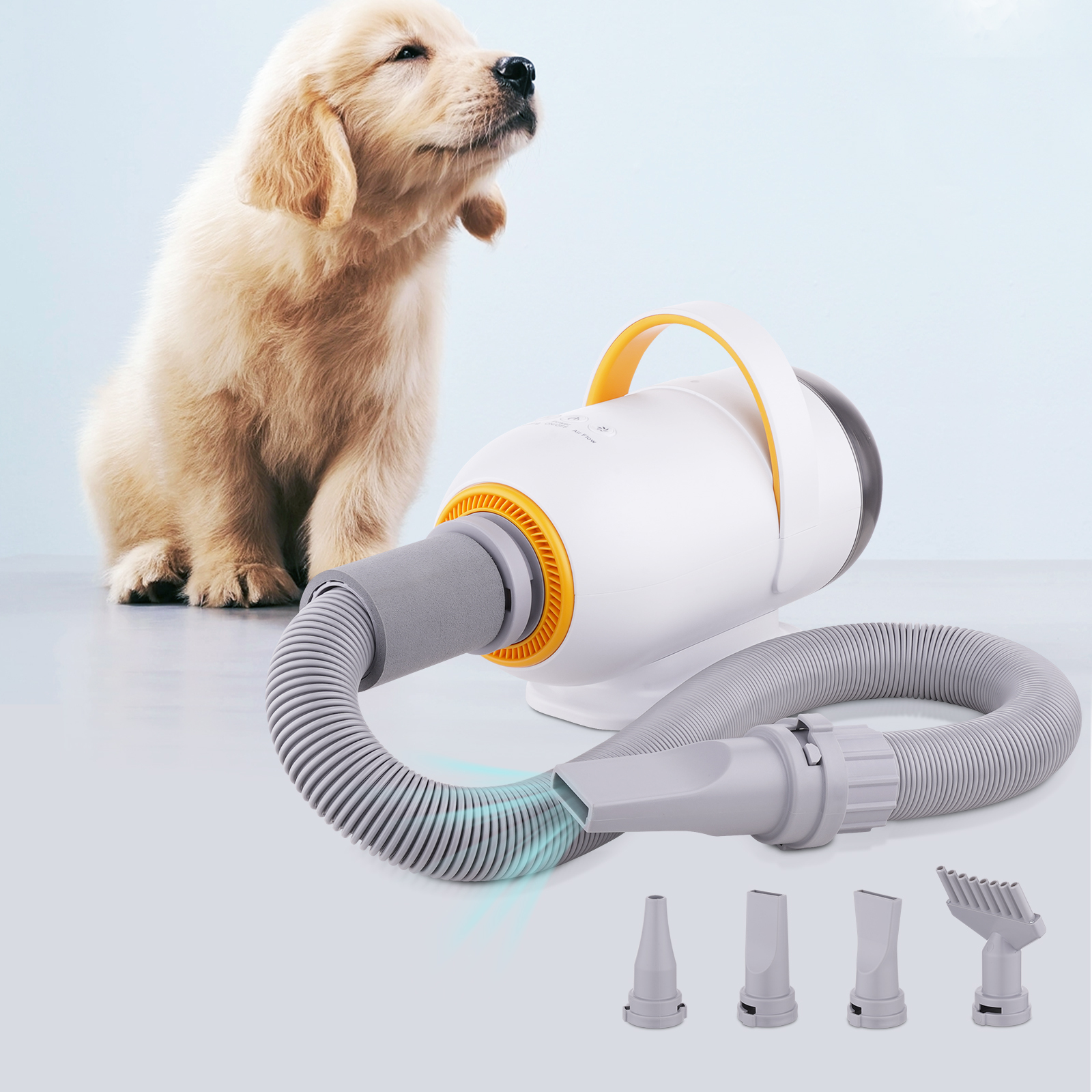 2-in-1 Dog Cat Pet Heater Hair Grooming Dryer Blower Vacuum Kit Cleaner 3200W
