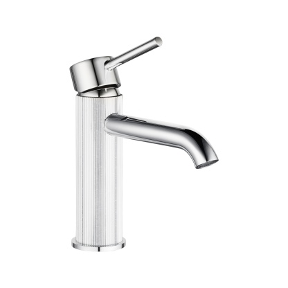 Bathroom Round Brass Basin Mixer Tap Laundry Sink Vanity Pin Lever Knurled Faucet Chrome/Brushed Yellow Gold/Gunmetal Grey