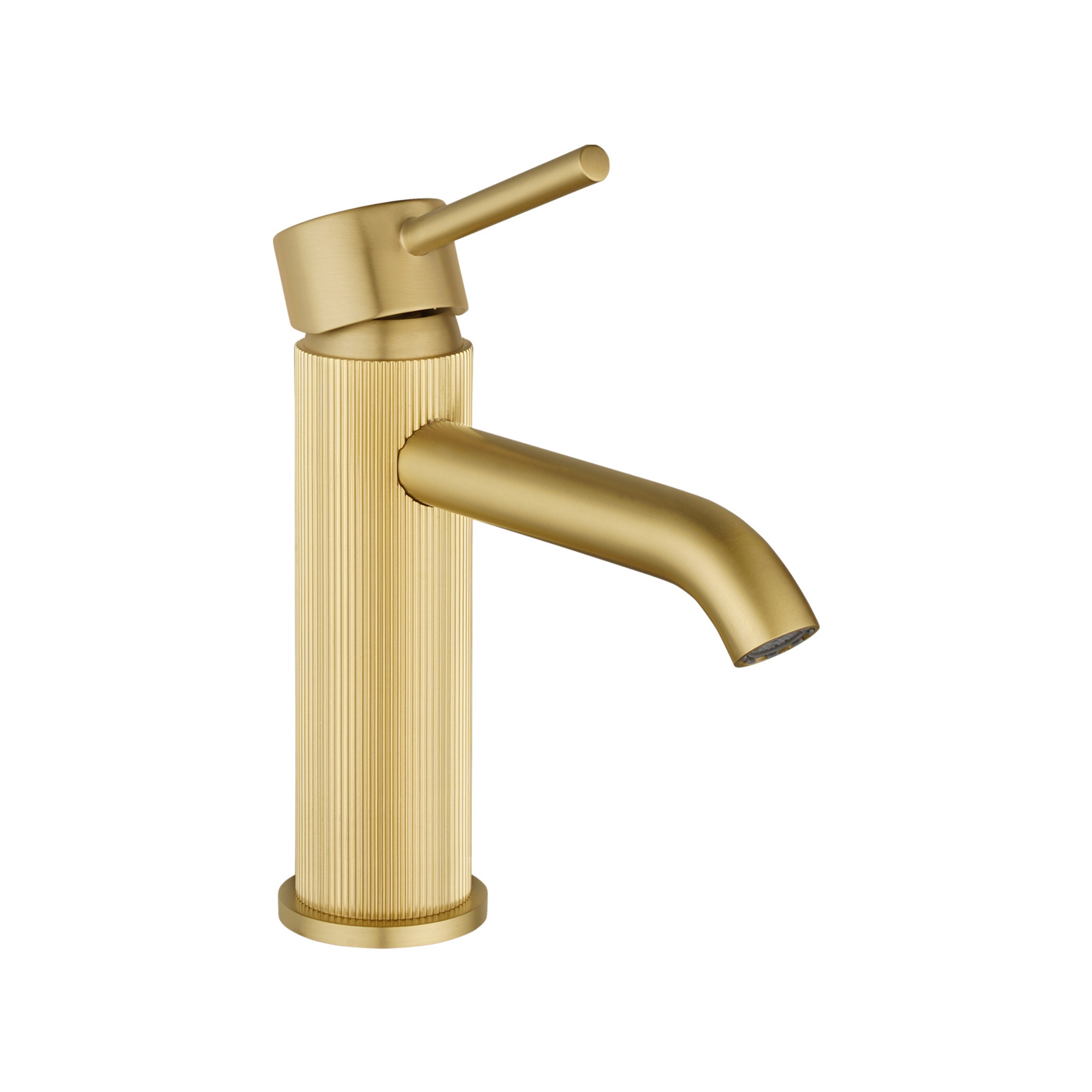 Bathroom Round Brass Basin Mixer Tap Laundry Sink Vanity Pin Lever Knurled Faucet Chrome/Brushed Yellow Gold/Gunmetal Grey