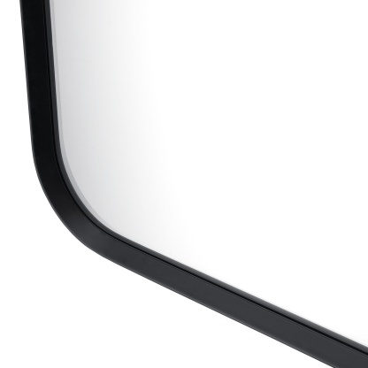 600mm x 900mm Bathroom Aluminium Framed Mirror Vanity Basin Wall Mounted Makeup Mirror Black/Gold