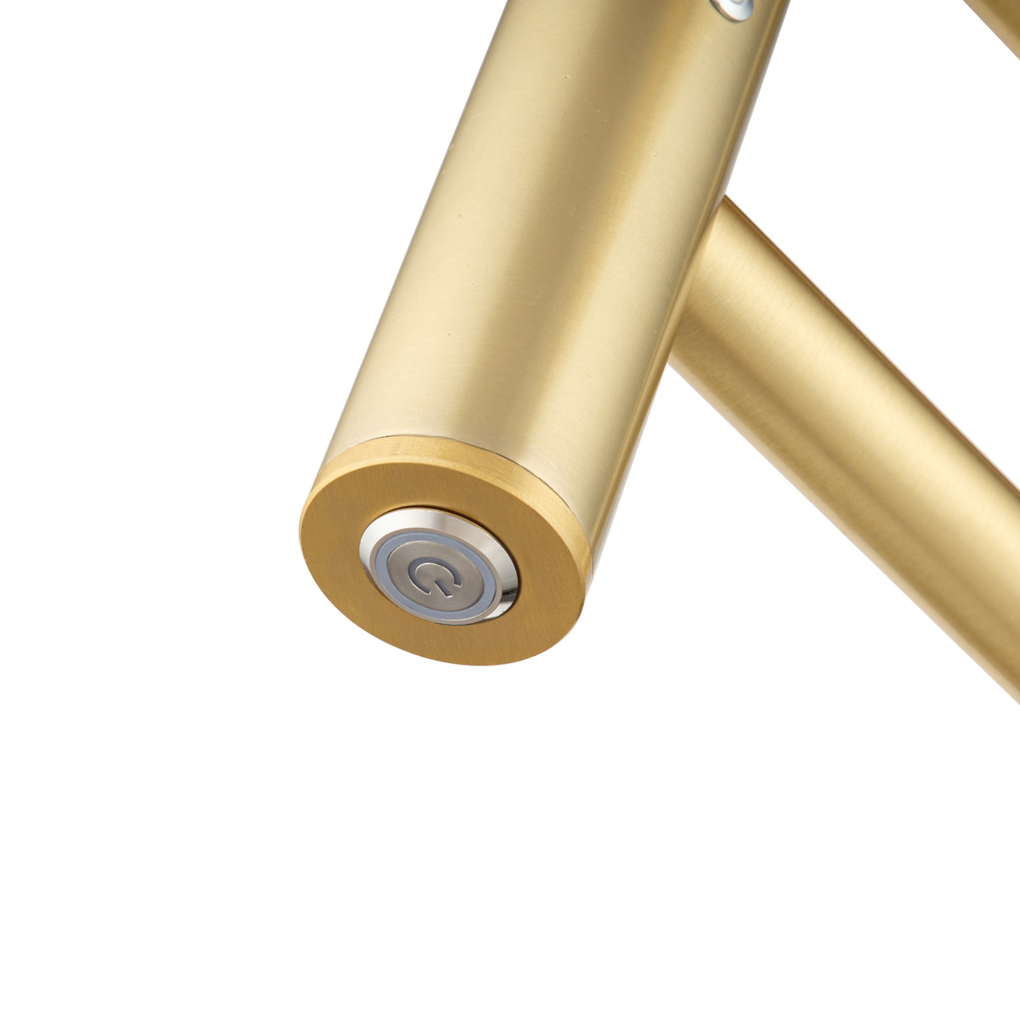 Round 8 Bars Aluminium Electric Heated Towel Rail Wall Mounted Towel Warmer Dryer Holder Rack Silver/Black/Brushed Yellow Gold