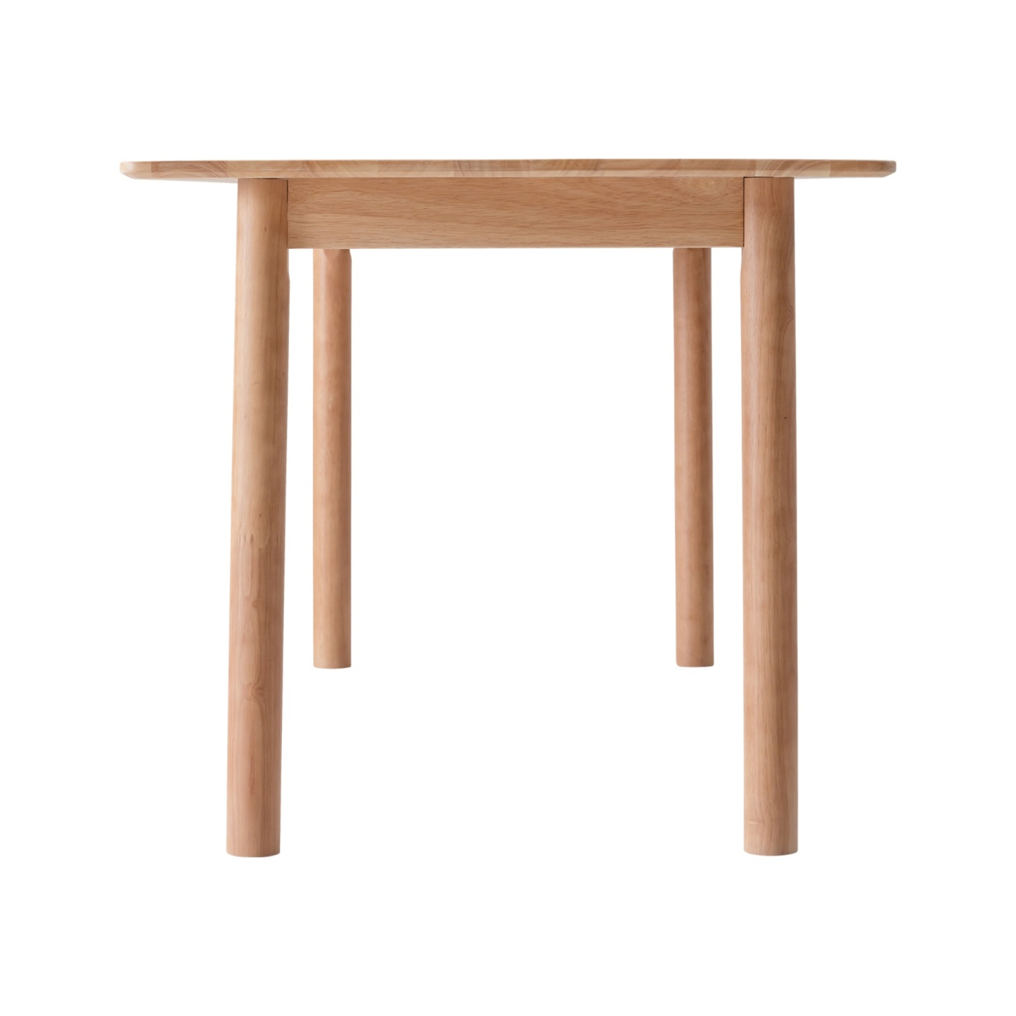 140cm Rectangle Wooden Dining Table for Home Kitchen Cafe Restaurant Walnut/Natural