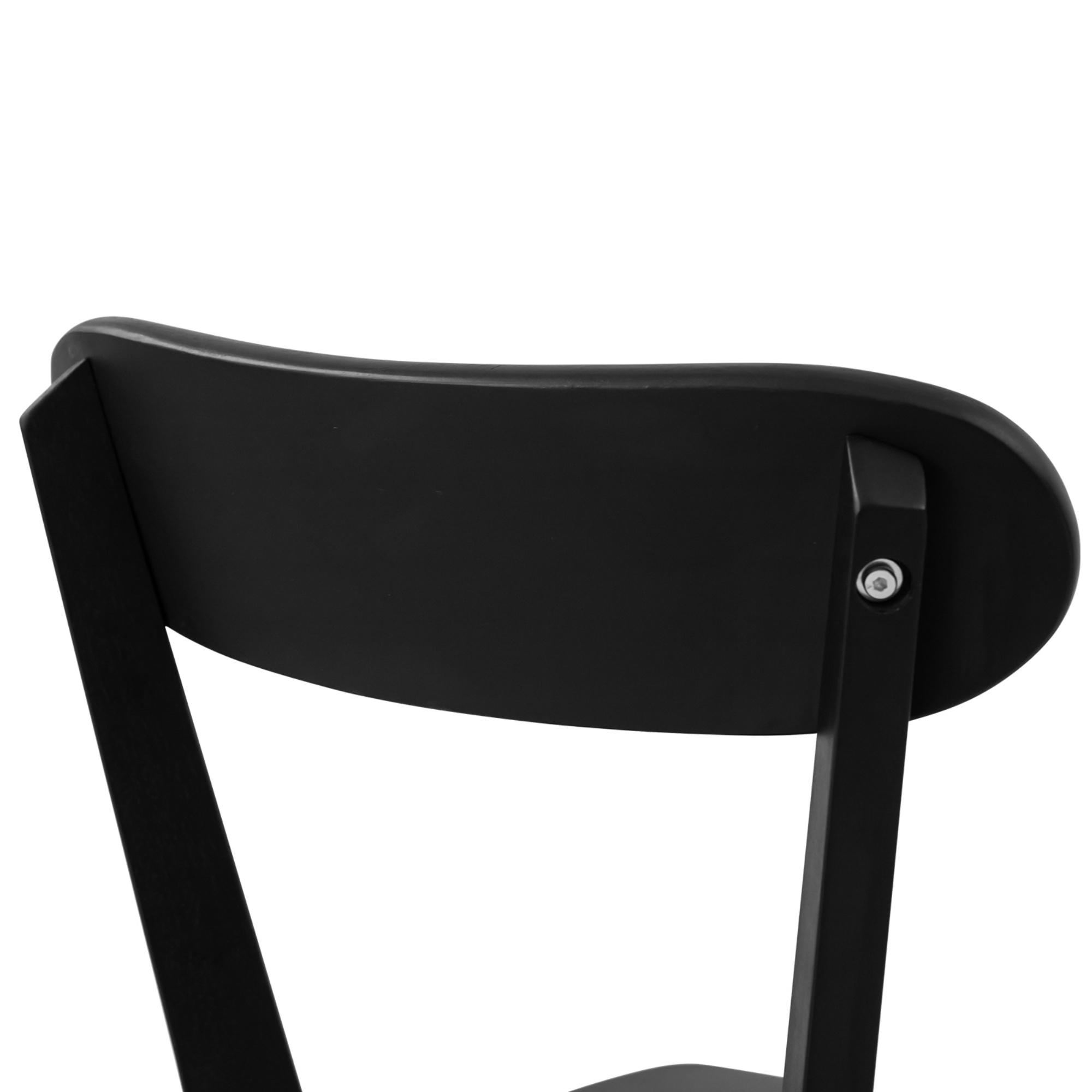 2PCs Rubber Wood Dining Chairs for Home Kitchen Restaurant Walnut/Natural/Black