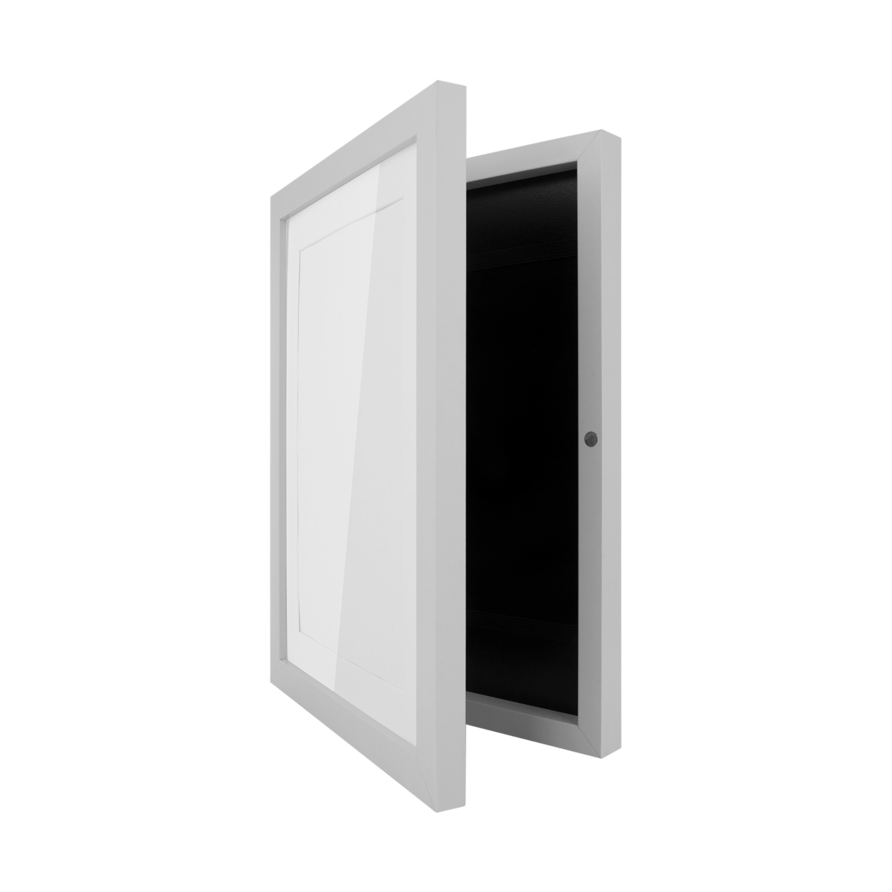 A4 2PCs Wooden Kids Artwork Frames Children Art Projects Display Frames Black / Light Timber / White