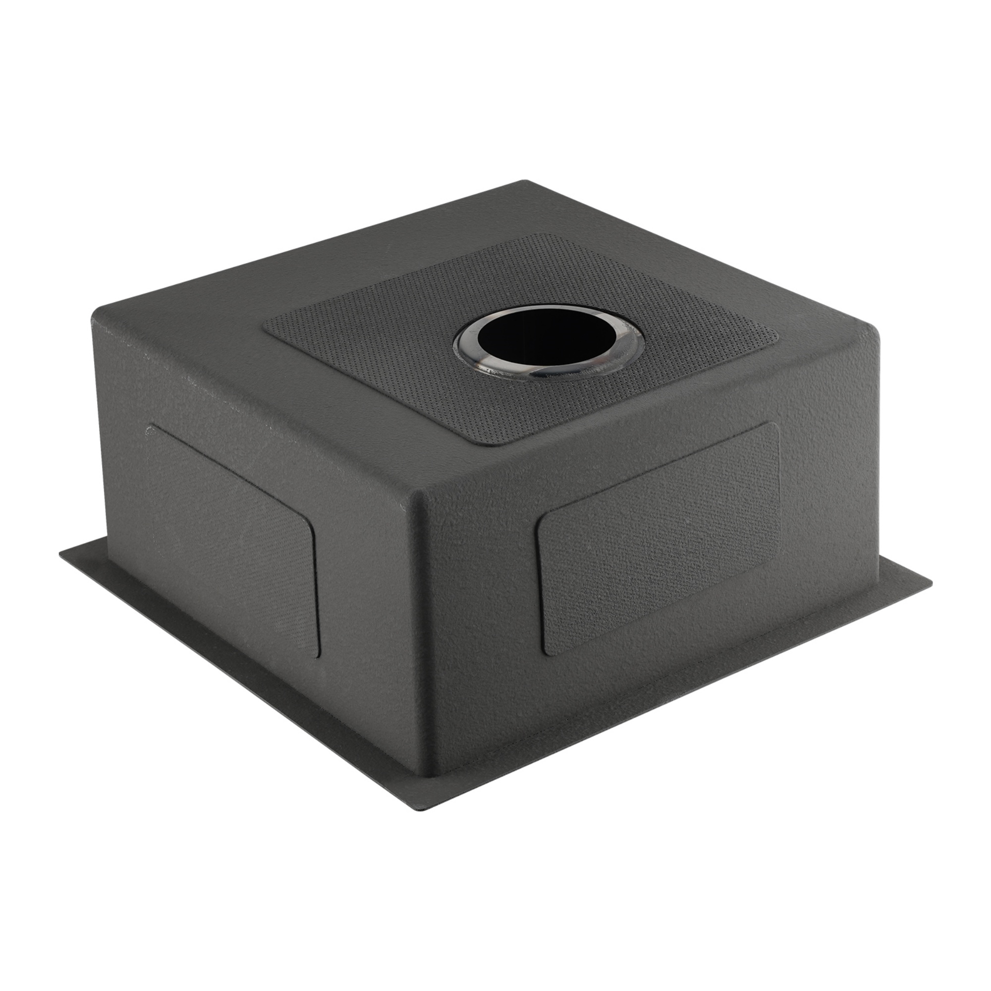 440x440mm Single Stainless Steel Kitchen Sink Smart Hand Free Drainage Top/Flush/Under Mount Satin Brush/Nano Black/Yellow Gold