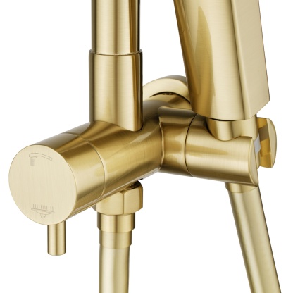 Round 10“ Rainfall Shower Head Set Chrome Twin Shower 3 Function Hand-held Shower Head Shower Arm