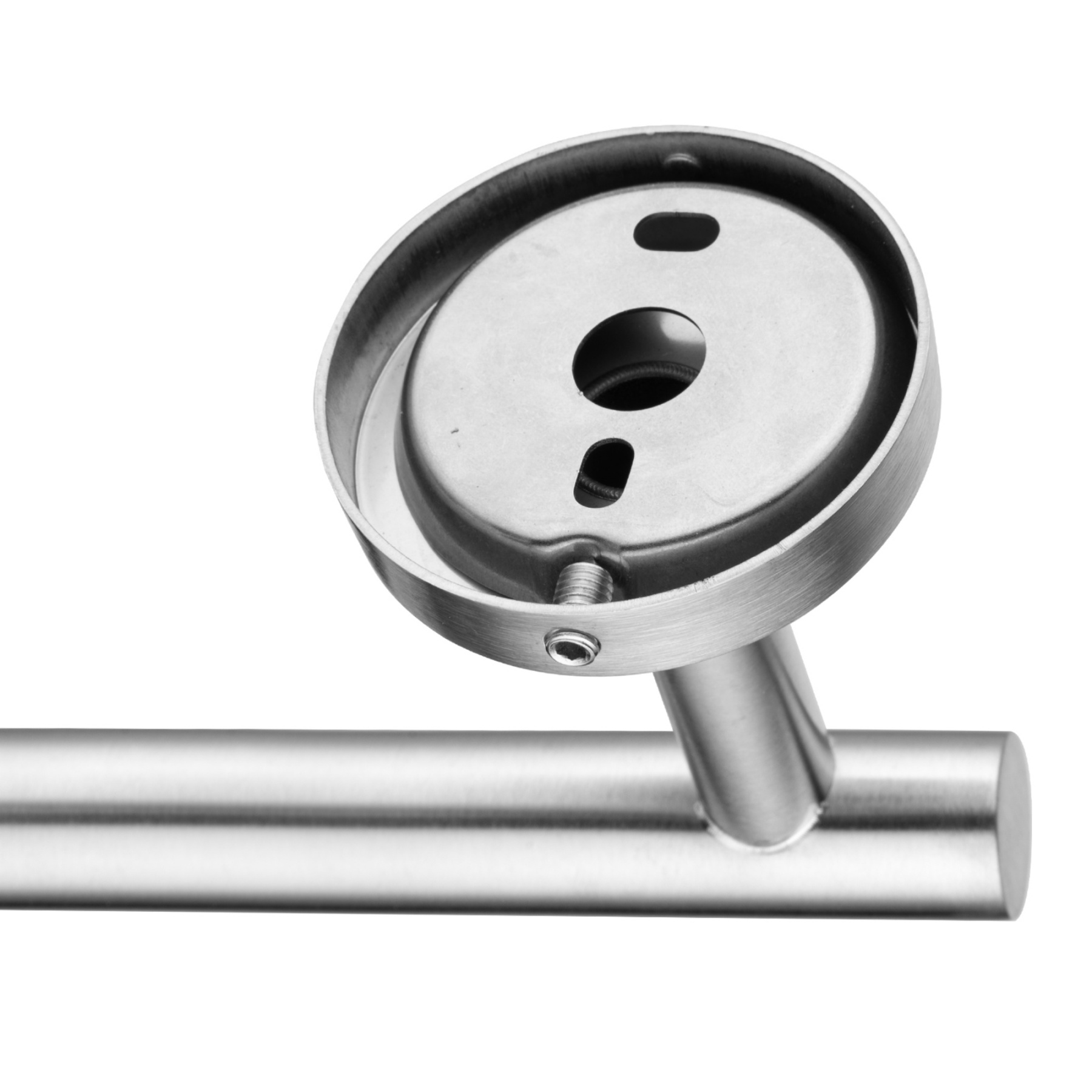 160mm Stainless Steel Bathroom Toilet Paper Roll Holder Round Tissue Hook Rack Wall Mounted Black/Brushed Nickel