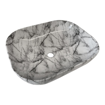 485mm Bathroom Counter Top Rectangular Ceramic Basin Sink Wash Bowl Vanity 