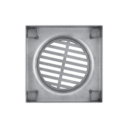 Bathroom Smart Tile Insert Square Floor Waste Shower Grate Drain Water Outlet Chrome/Black