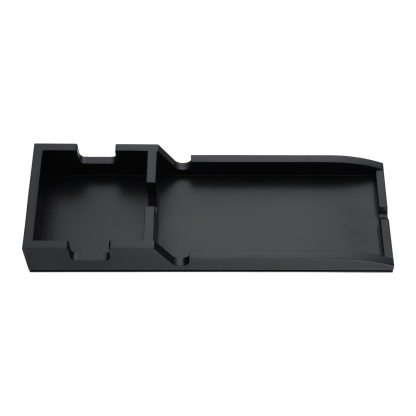 Multi-functional Bamboo Slide-Away Sofa Armrest Tray for Drinks Cellphone Remote Snacks Detachable Couch Arm Cup Holder Tray