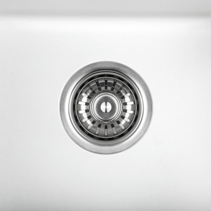Granite Stone Single Bowl Kitchen Sink Oil-Proof Top/Under Mount Laundry Bar Basin Black/White