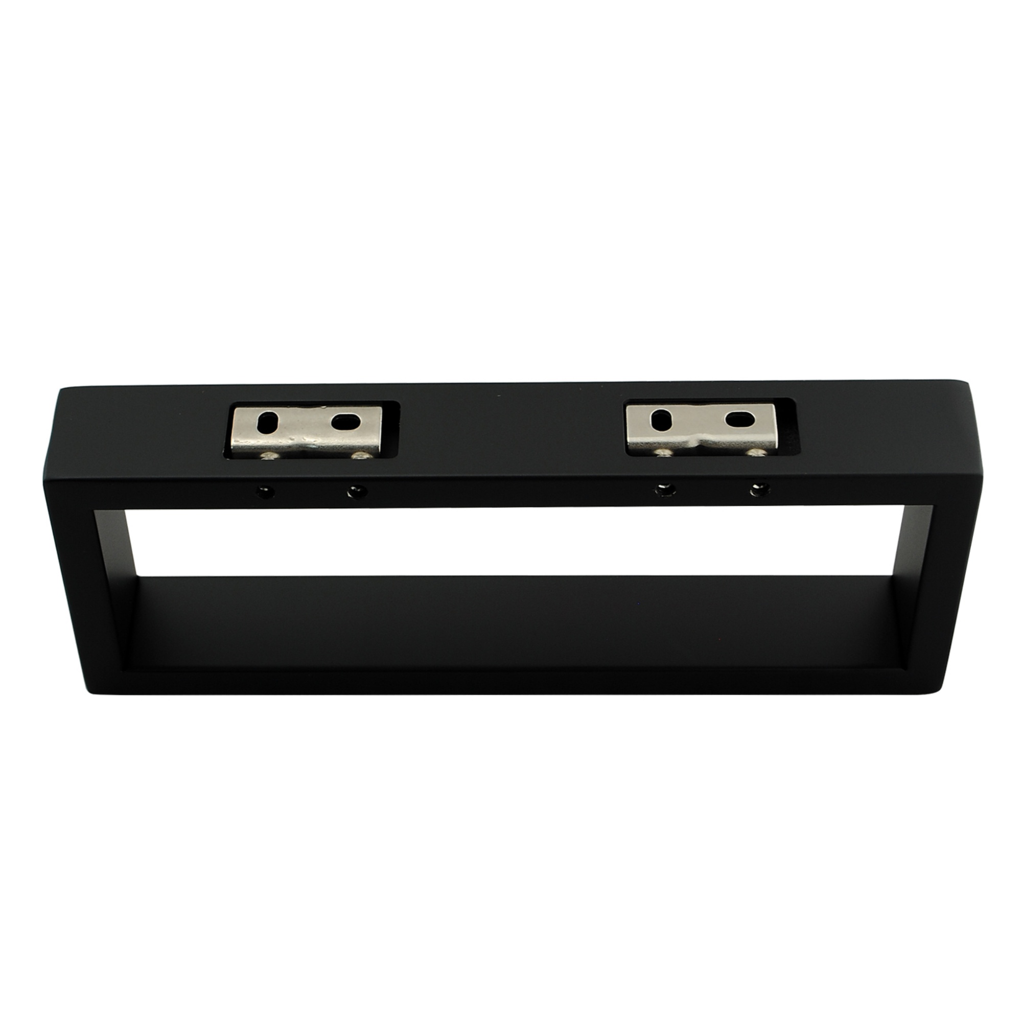 Bathroom Square Stainless Steel Single Towel Rail Ring Wall Mounted Towel Hanger Holder Chrome/Black