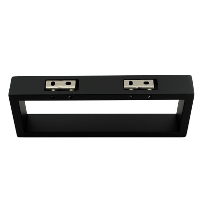 Bathroom Square Stainless Steel Single Towel Rail Ring Wall Mounted Towel Hanger Holder Chrome/Black