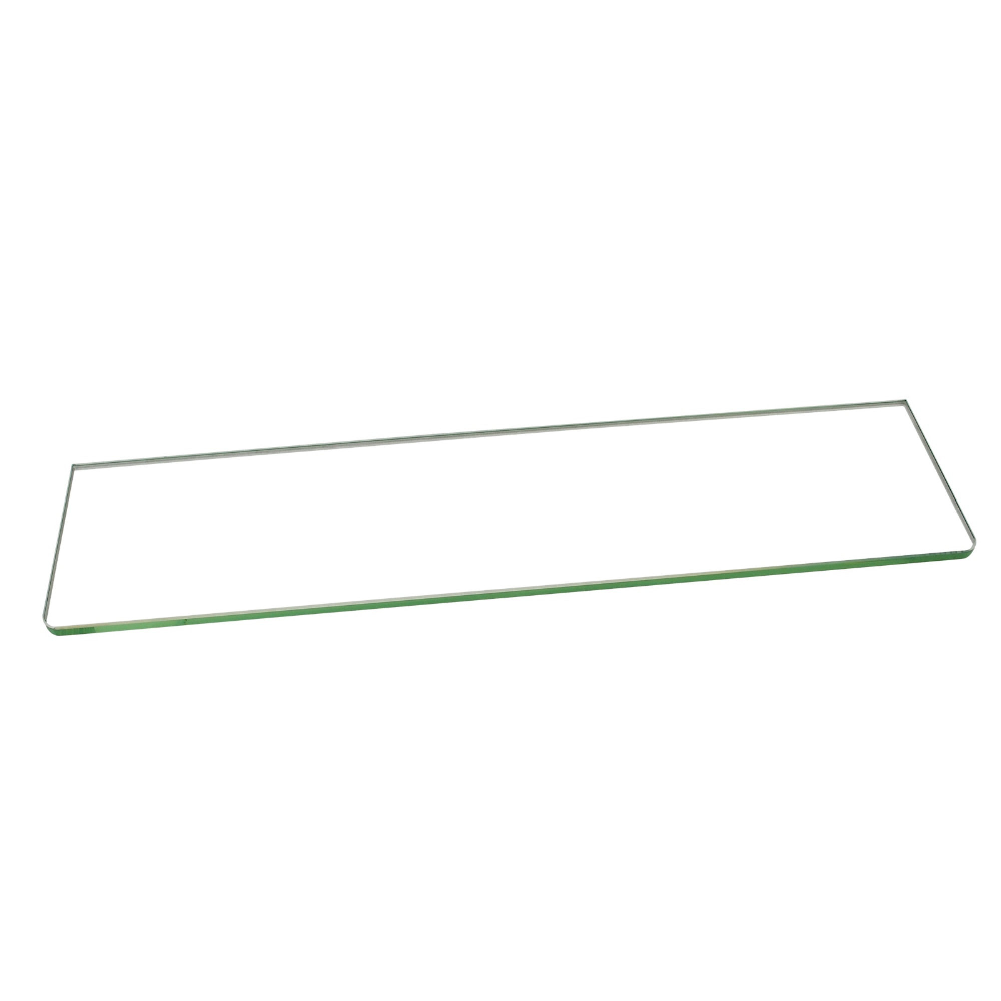 500mm Bathroom Glass Single Shelf Bath Shower Towel Clothes Holder Hanger Rail Rack Chrome/Black