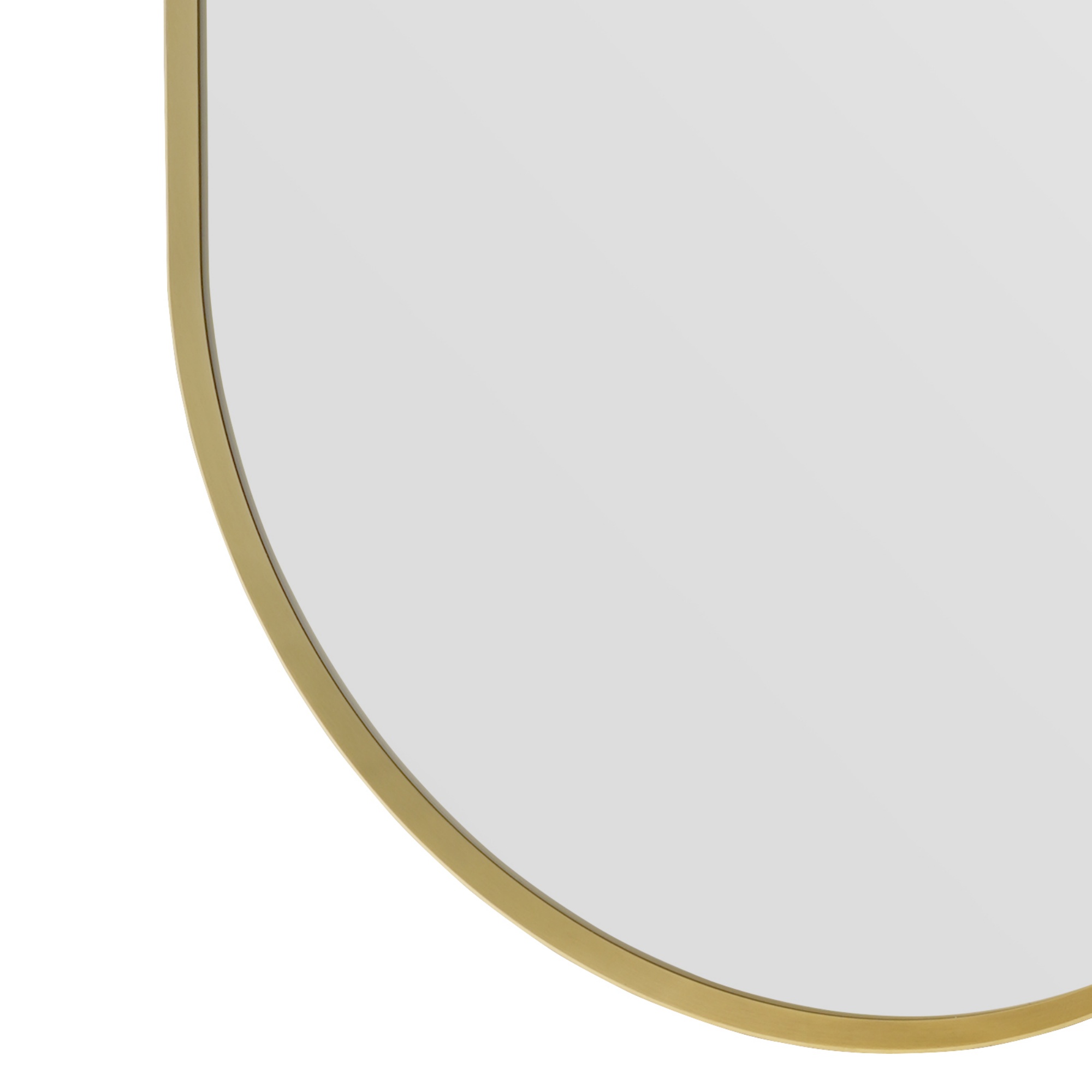 Bathroom Aluminium Framed Oval Mirror Vanity Basin Wall Mounted Makeup Mirror Gold/Black