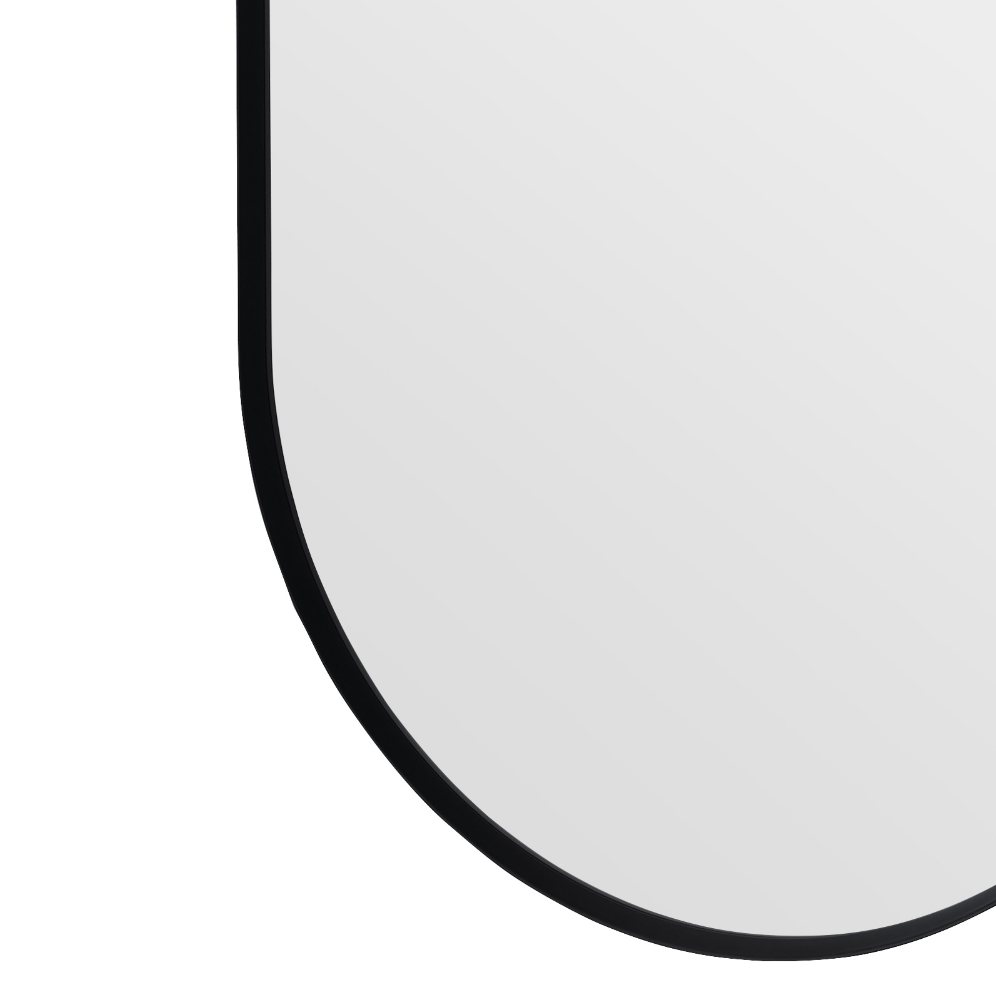 Bathroom Aluminium Framed Oval Mirror Vanity Basin Wall Mounted Makeup Mirror Gold/Black