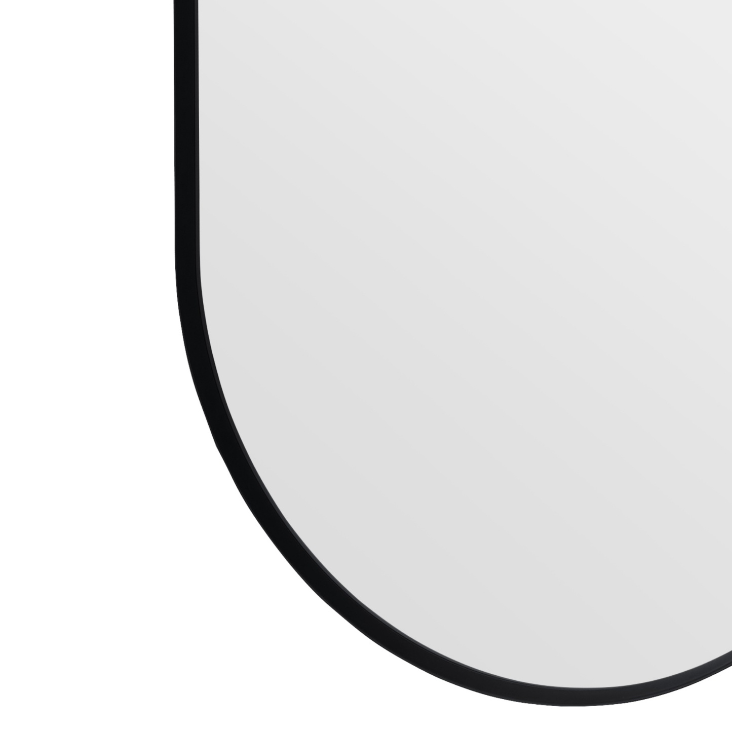 Bathroom Aluminium Framed Oval Mirror Vanity Basin Wall Mounted Makeup Mirror Gold/Black