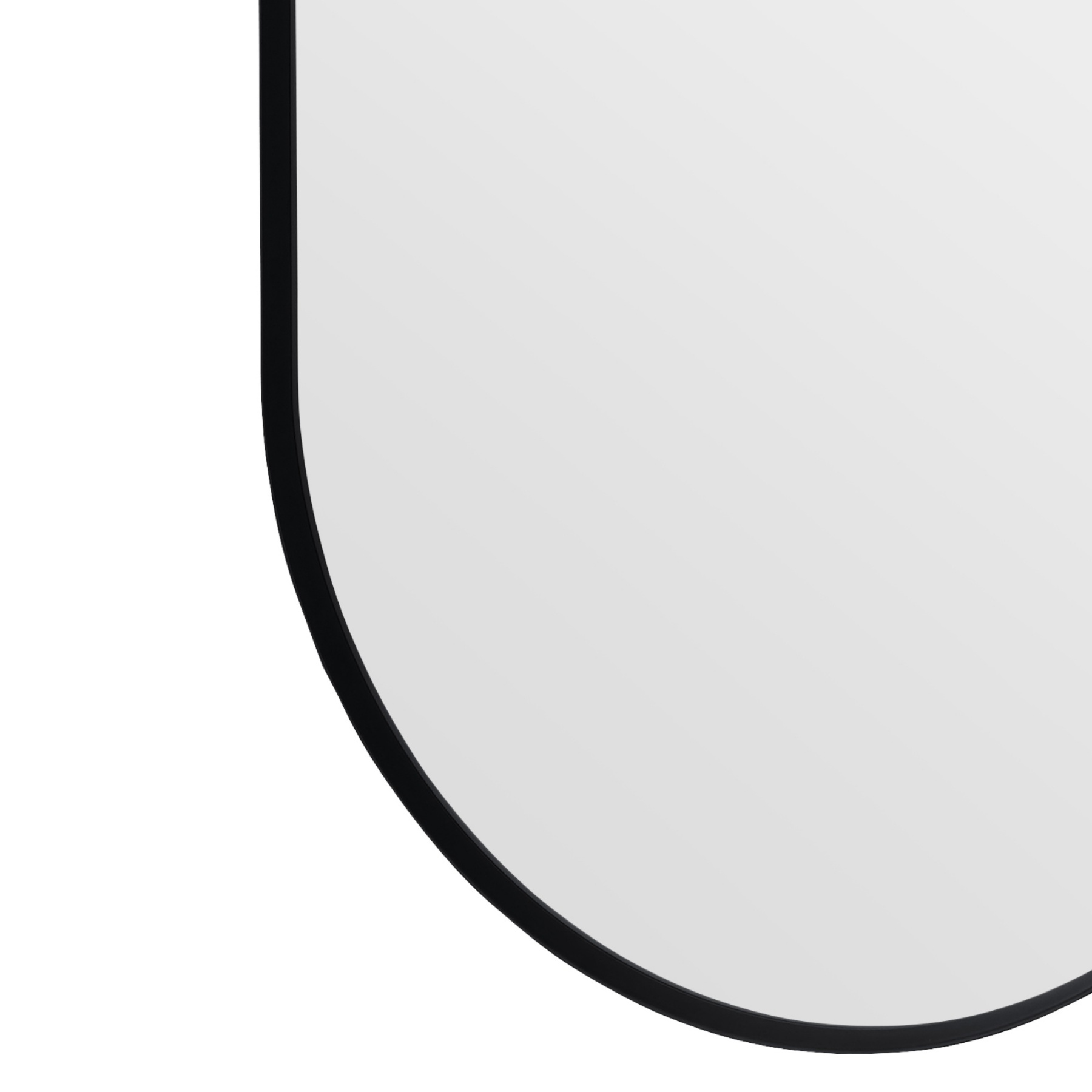 Bathroom Aluminium Framed Oval Mirror Vanity Basin Wall Mounted Makeup Mirror Gold/Black