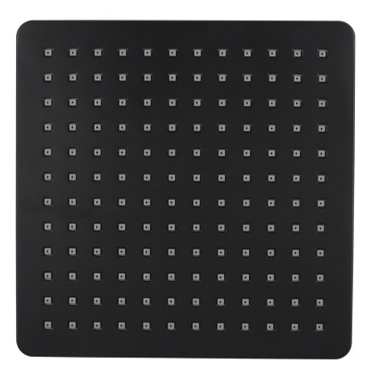 8'' 200mm Matte Black Square Shower Head ABS Plastic Rainfall Bathroom Shower Head Rose