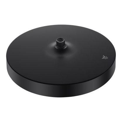 13'' Round Bath Shower Head Set Bathroom Swivel Overhead Shower Head Gooseneck Wall Shower Arm Chrome/Black