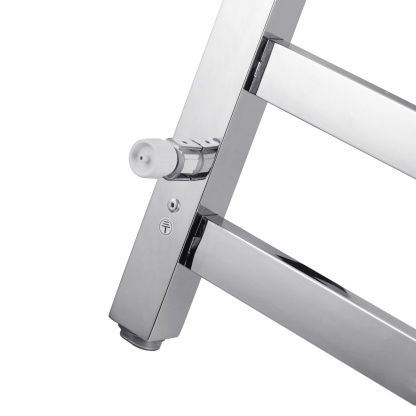 600 x 1000mm 9 Bar Bathroom Electric Stainless Steel Heated Towel Rail Rack Wall Mounted Tower Clothes Warmer Hanger Holder Black/Chrome