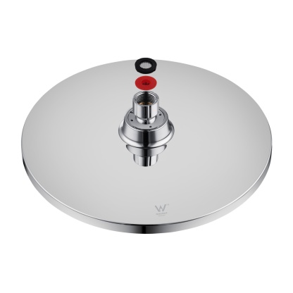 10'' Chrome Round Shower Head 360° Swivel Bath Rainfall Shower Head Rose