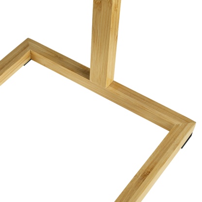 Bathroom Freestanding Bamboo Towel Drying Organizer Rail Rack Clothes Storage Hanger Holder 