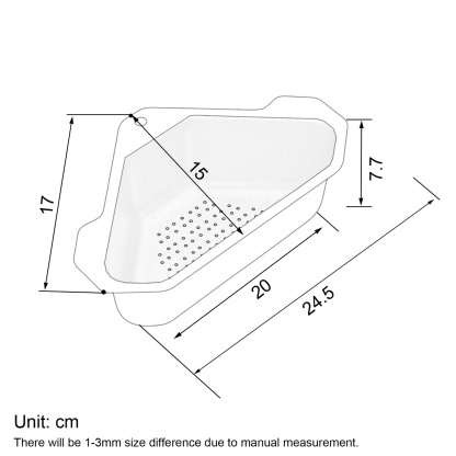 Triangle Kitchen Sink Drain Basket Storage Drain Holder Basket Strainer Shelf Rack