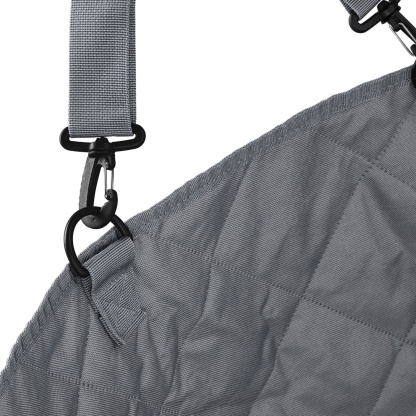 Large Water Proof Hard Bottom Pet Car Back Seat Cover Extendable Dog Cat Protector Mat Black/Grey