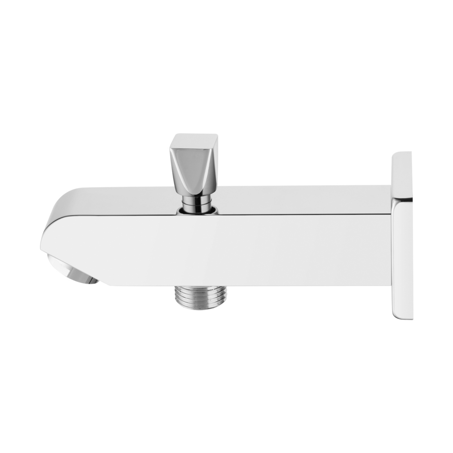 Square Wall Mounted Basin Outlet Bathroom Handheld Shower Water Spout Diverter Connector Chrome/Black