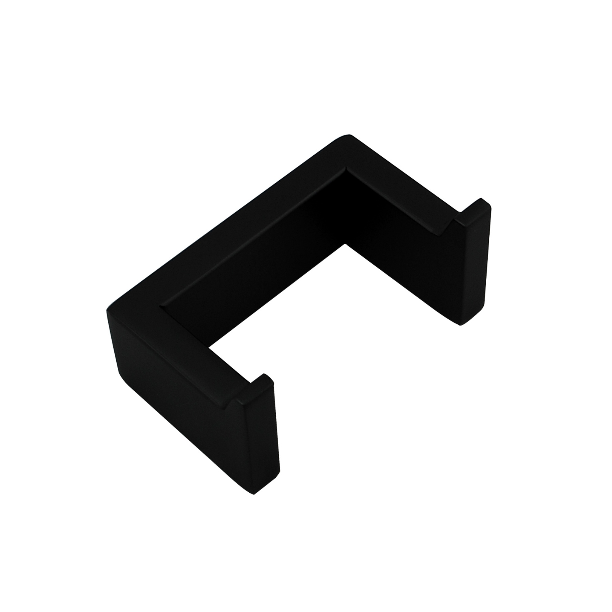 Bathroom Square Stainless Steel Robe Hook Wall Mounted Double Towel Clothes Hanger Holder Black/Chrome