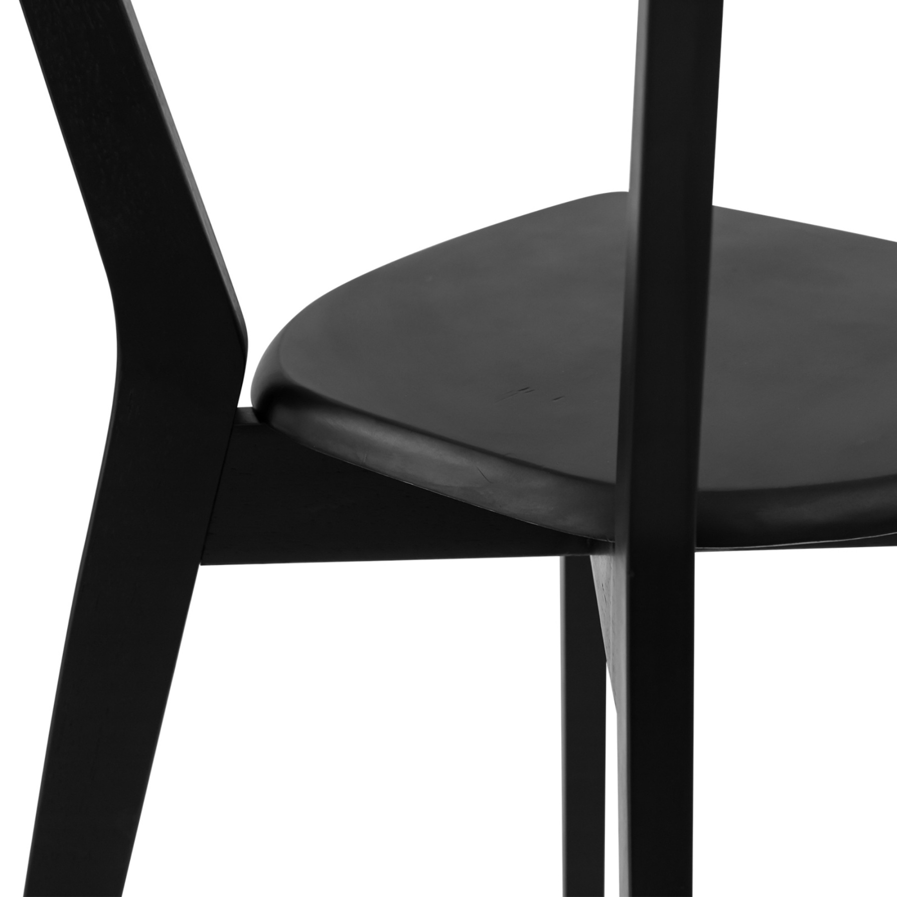 2PCs Rubber Wood Dining Chairs for Home Kitchen Restaurant Walnut/Natural/Black