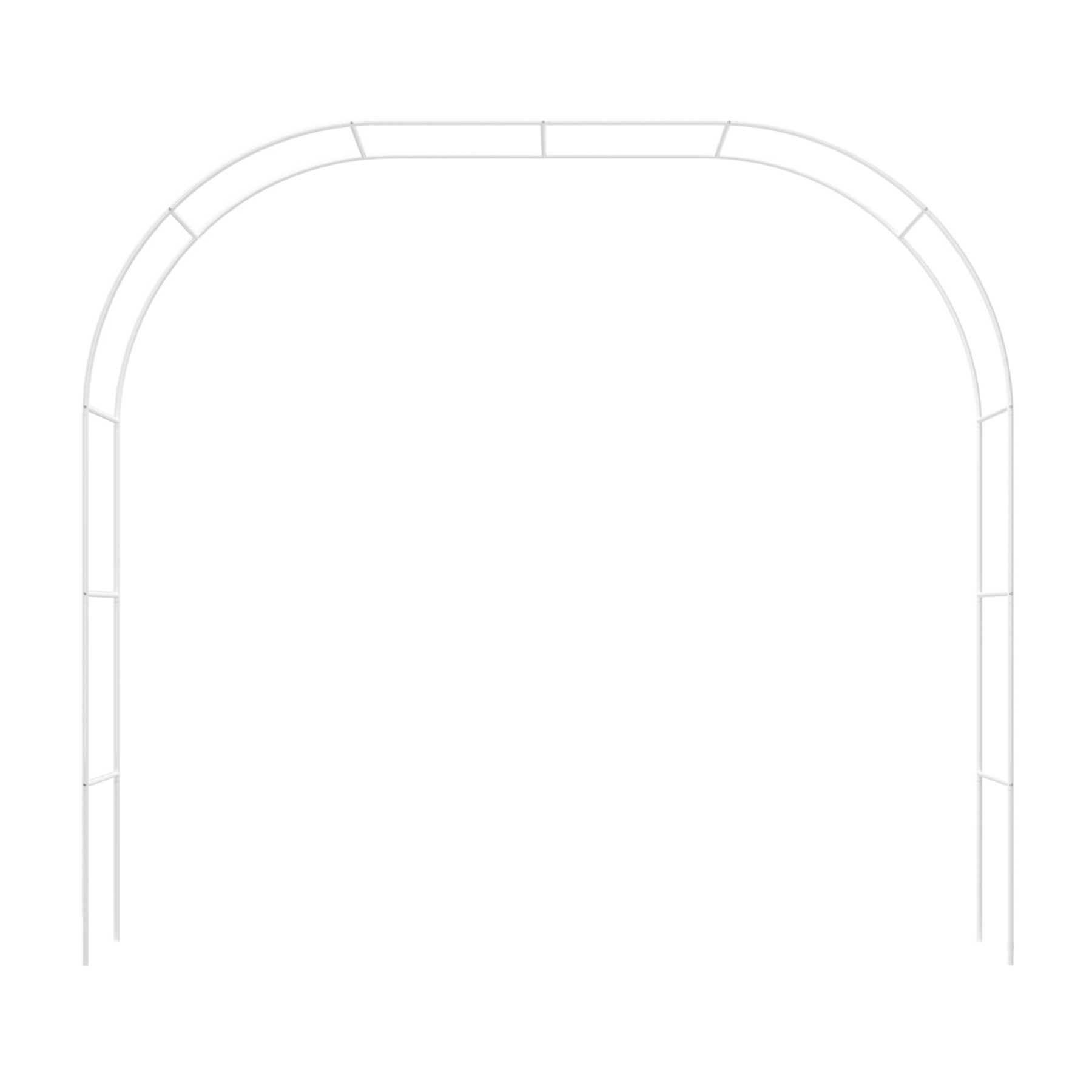 Wedding Garden Arch Without Base Party Balloon Flower Decoration Archway Climbing Plants Arbour Vine Stand Trellis White/Black/Dark Green