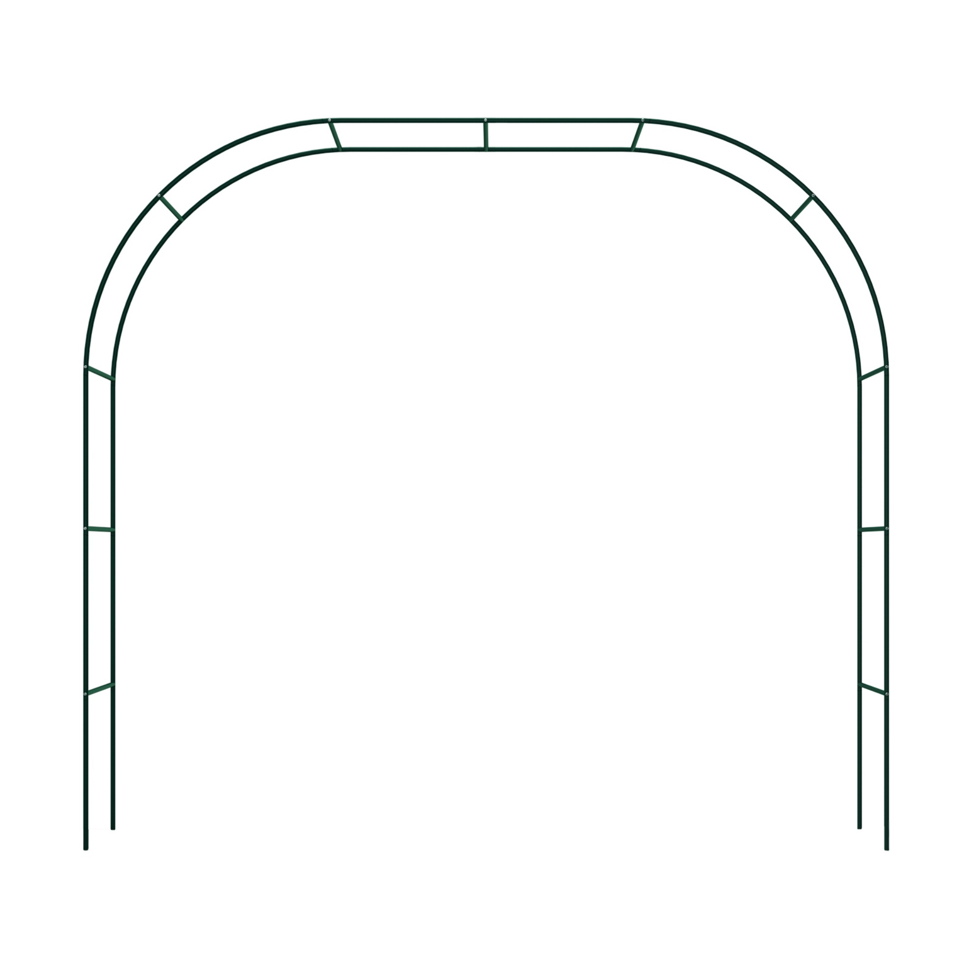 Wedding Garden Arch Without Base Party Balloon Flower Decoration Archway Climbing Plants Arbour Vine Stand Trellis White/Black/Dark Green