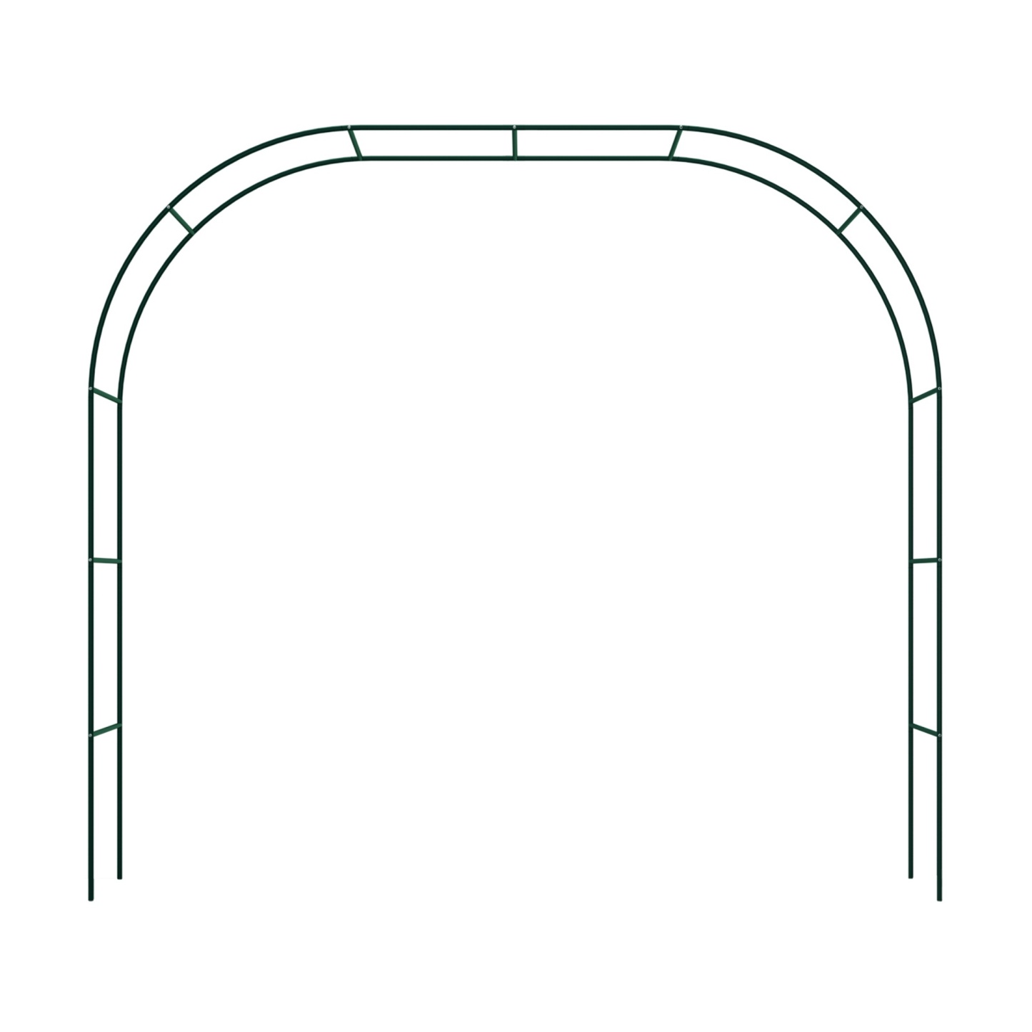 Wedding Garden Arch Without Base Party Balloon Flower Decoration Archway Climbing Plants Arbour Vine Stand Trellis White/Black/Dark Green