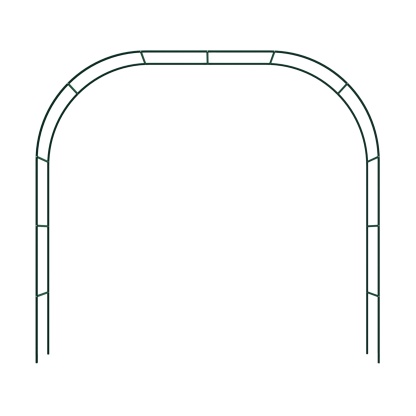 Wedding Garden Arch Without Base Party Balloon Flower Decoration Archway Climbing Plants Arbour Vine Stand Trellis White/Black/Dark Green