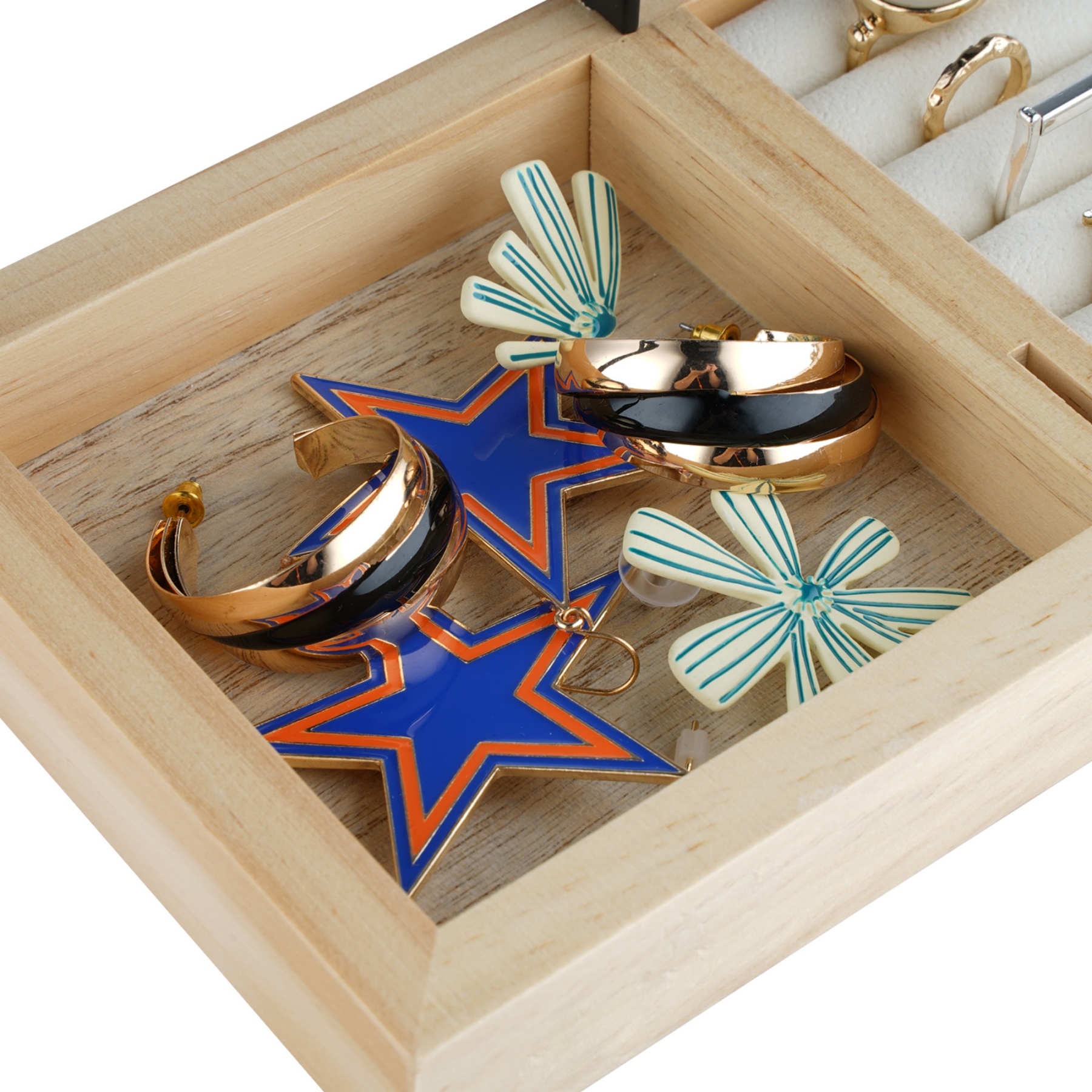 Jewellery Storage Stand Rack Rings Necklaces Earrings Display Organizer Holder