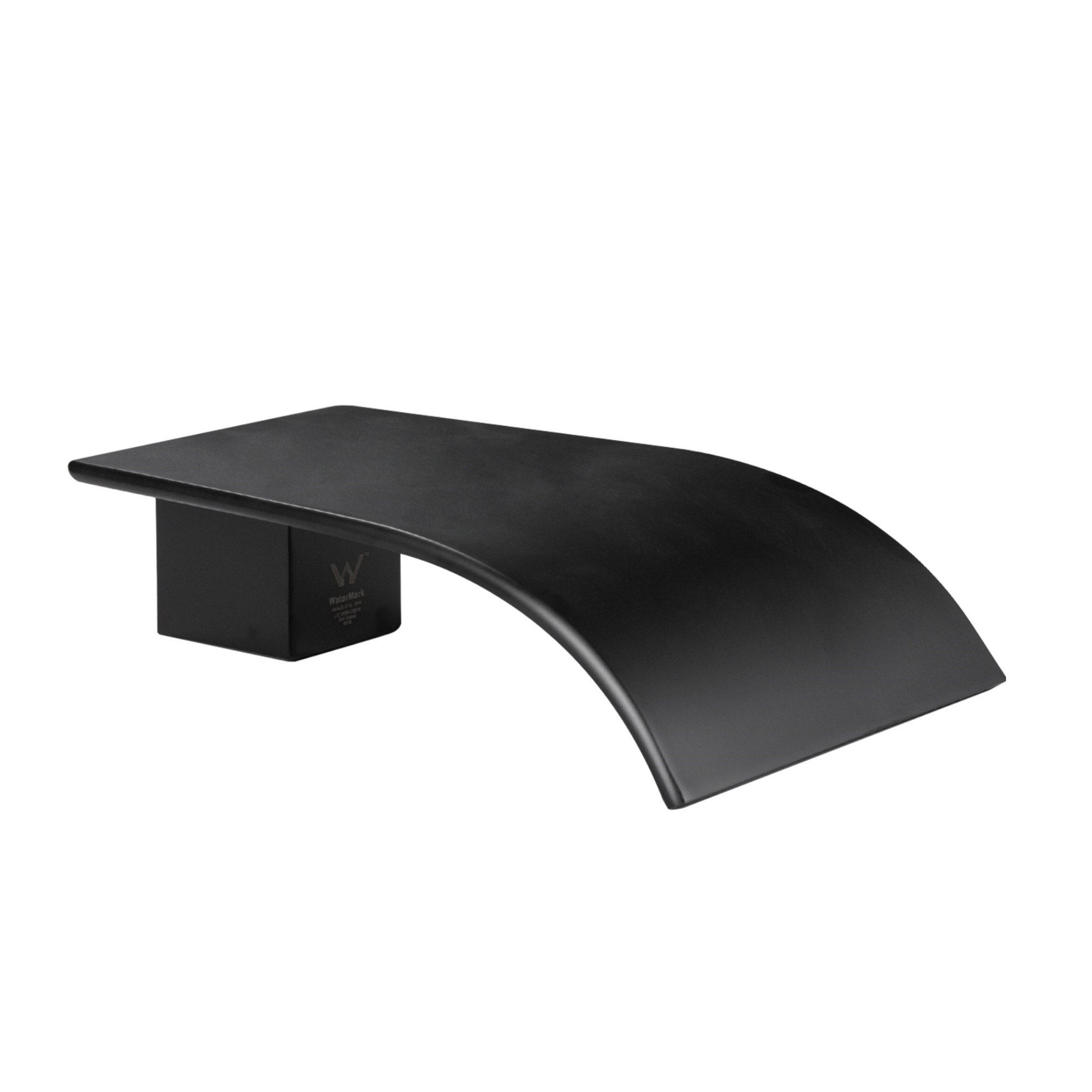 Brass Square Bathroom Basin Sink Vanity Wall Mounted Outlet Bathtub Waterfall Spout Faucet Chrome/Black