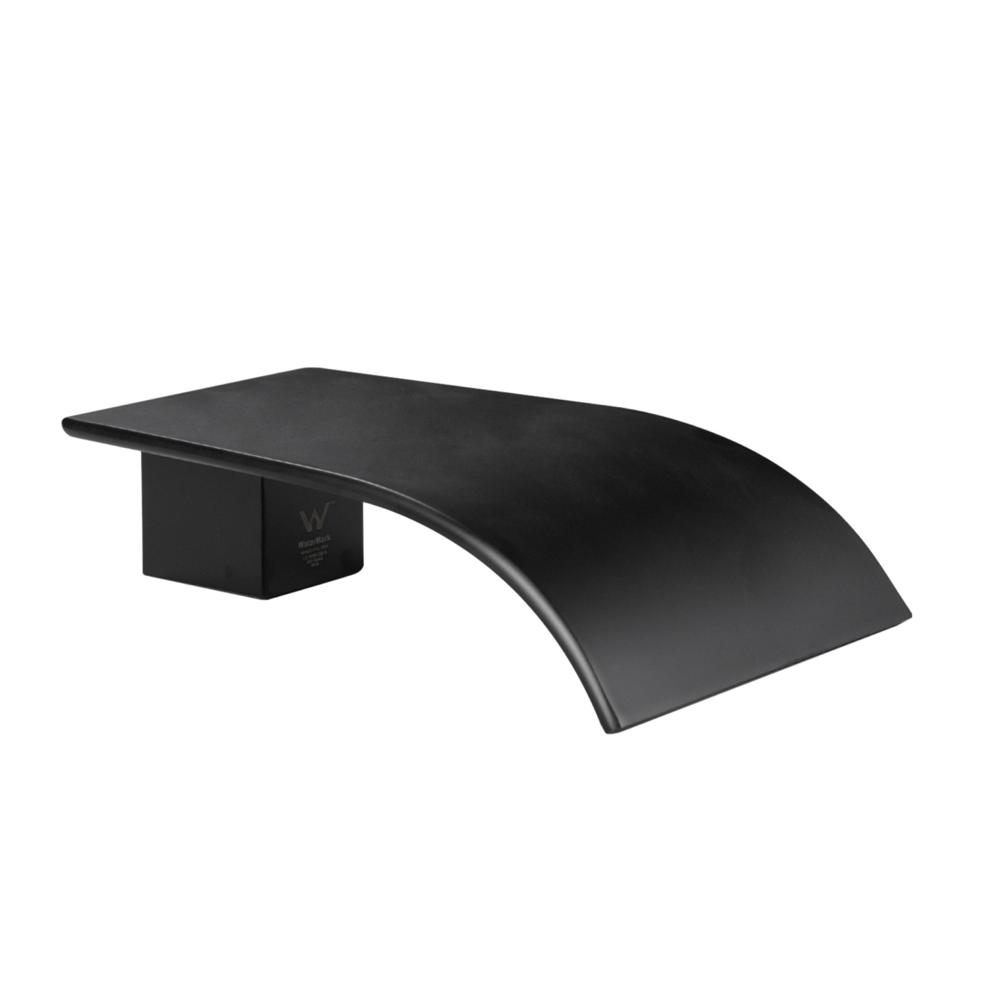 Brass Square Bathroom Basin Sink Vanity Wall Mounted Outlet Bathtub Waterfall Spout Faucet Chrome/Black