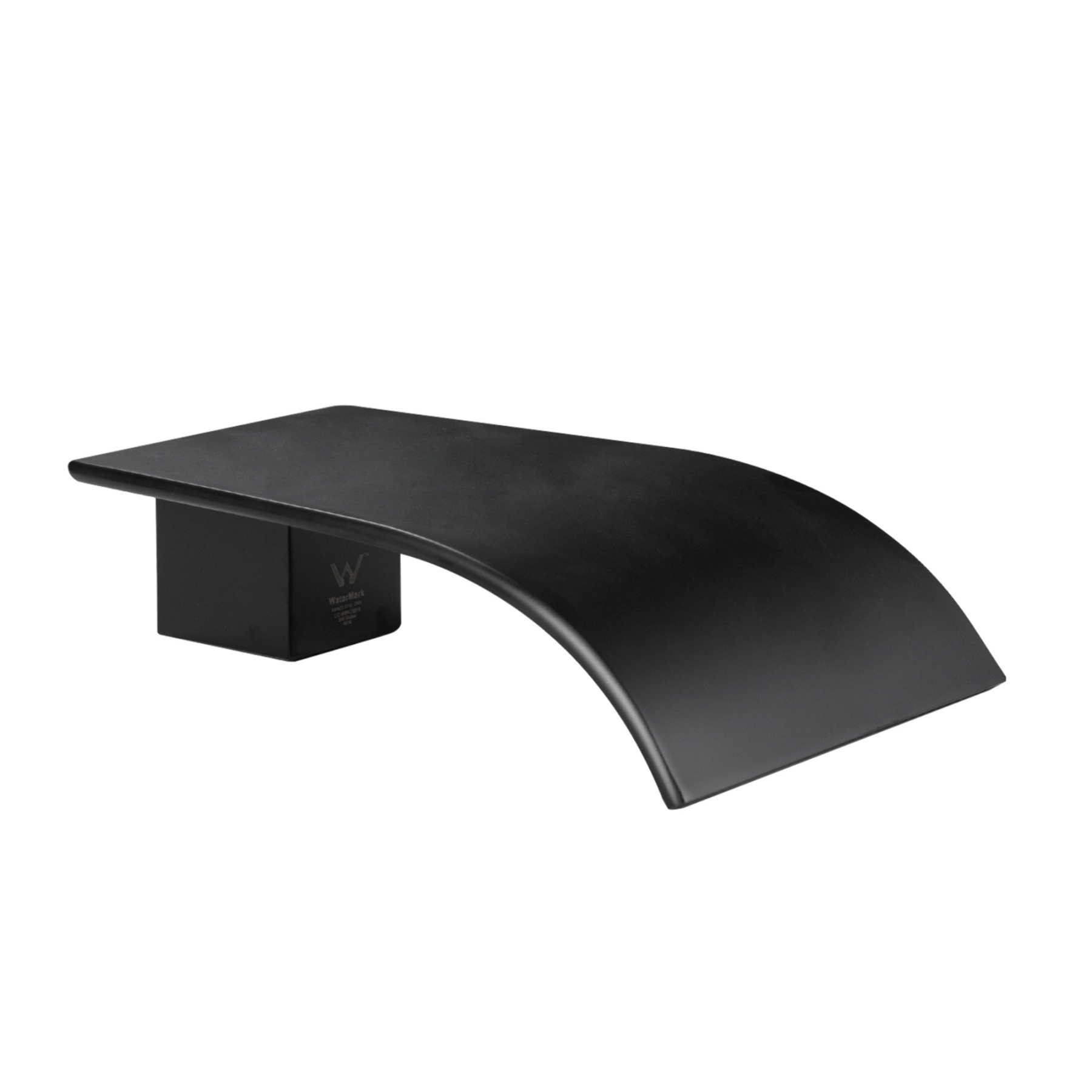 Brass Square Bathroom Basin Sink Vanity Wall Mounted Outlet Bathtub Waterfall Spout Faucet Chrome/Black