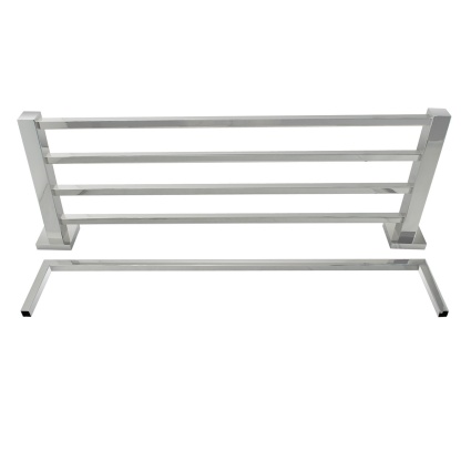 600mm Wall Mounted Stainless Steel Double Towel Rack Rail Bathroom Clothes Shelf Hanger Holder Chrome/Matte Black