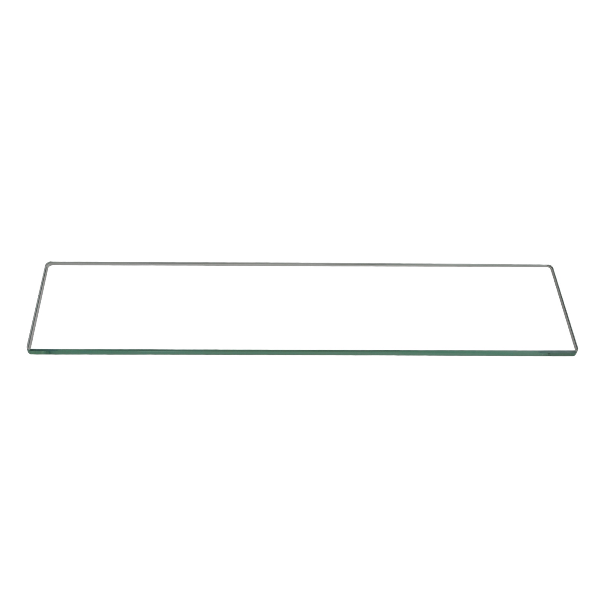 500mm Bathroom Glass Single Shelf Bath Shower Towel Clothes Holder Hanger Rail Rack Chrome/Black