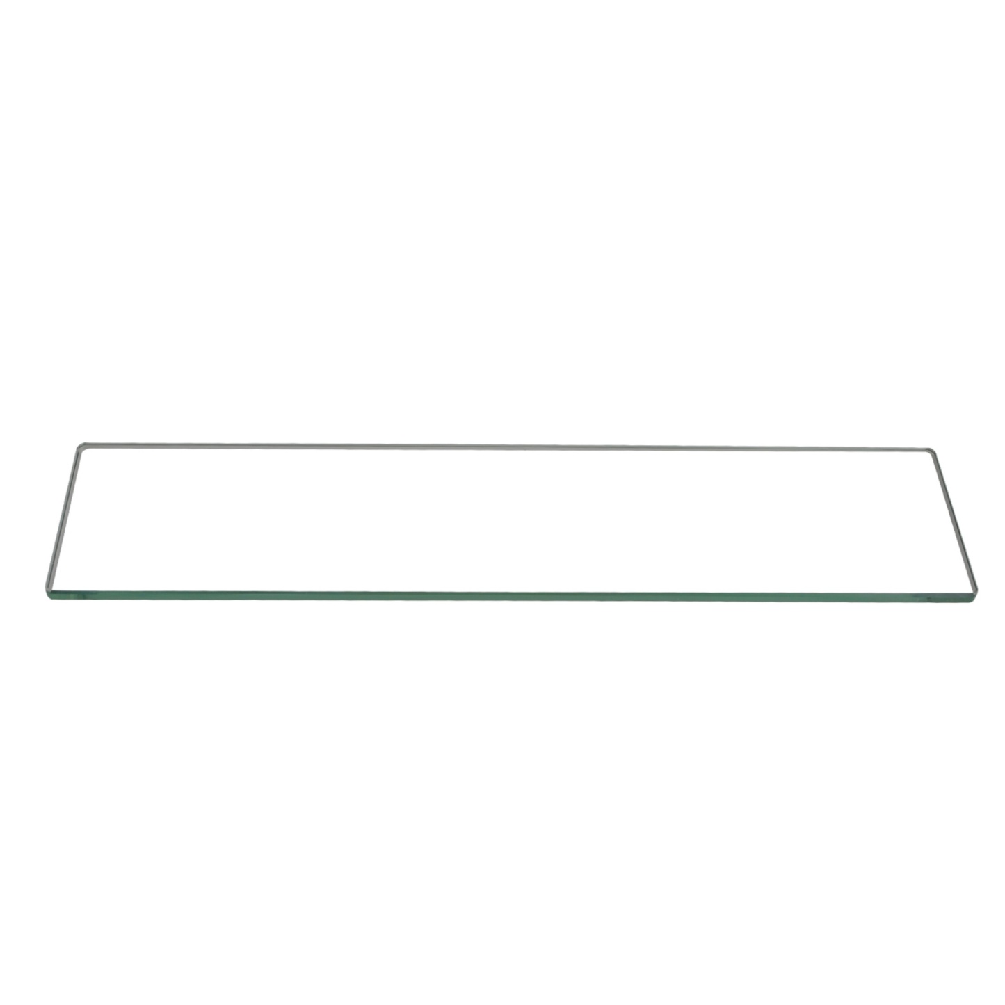 500mm Bathroom Glass Single Shelf Bath Shower Towel Clothes Holder Hanger Rail Rack Chrome/Black