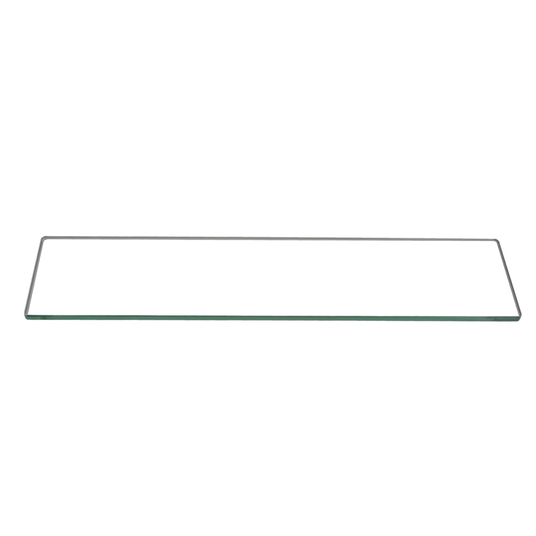 500mm Bathroom Glass Single Shelf Bath Shower Towel Clothes Holder Hanger Rail Rack Chrome/Black