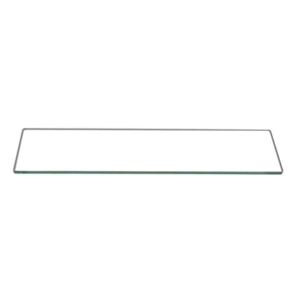 500mm Bathroom Glass Single Shelf Bath Shower Towel Clothes Holder Hanger Rail Rack Chrome/Black