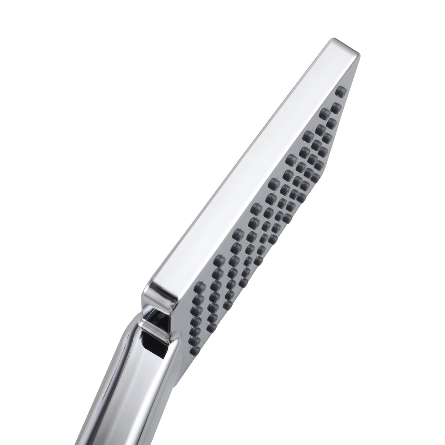 Bathroom Square Handheld Shower Head Bath Handle Rainfall Spray Rose Chrome/Matte Black