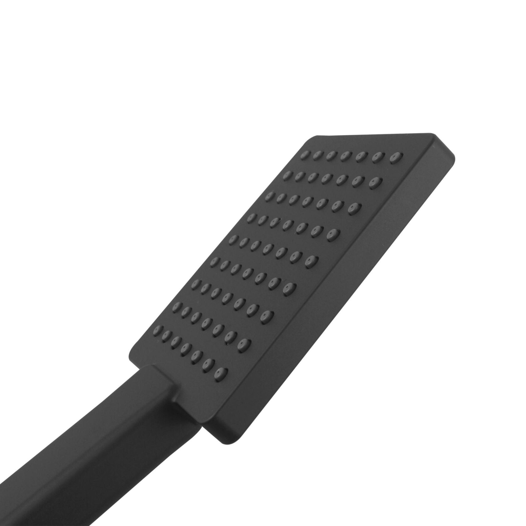 Bathroom Square Handheld Shower Head Bath Handle Rainfall Spray Rose Chrome/Matte Black